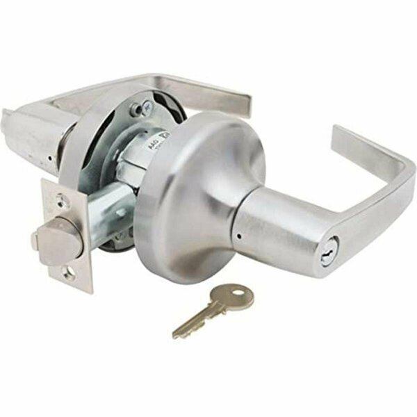 Gan Eden Commercial Office Entry Augusta Lever Grade 1 Cylindrical Lock with Para Keyway, Satin Chrome GA2063994